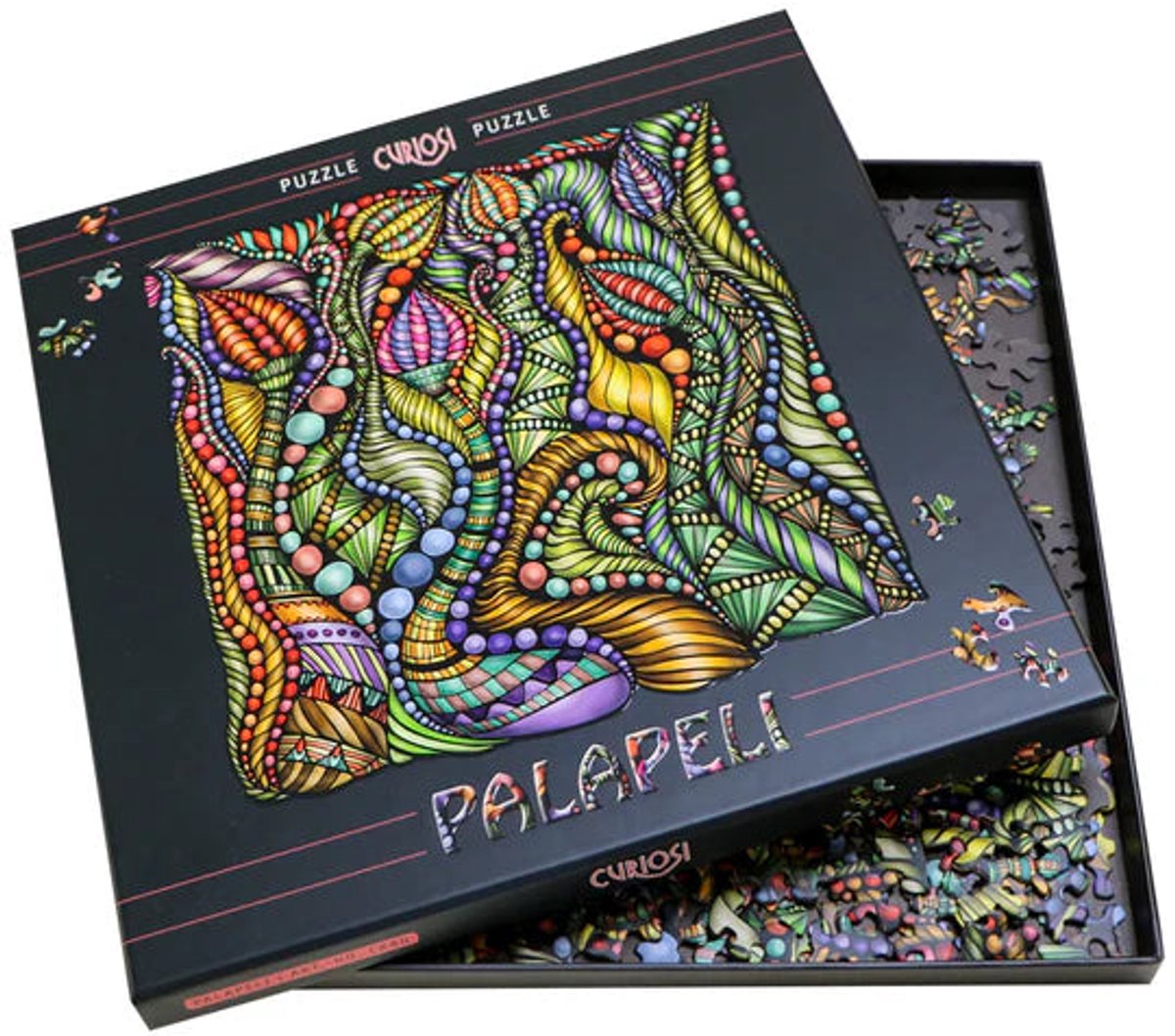 Curiosi Palapeli - Puzzel Magische knop (251 lastige stukjes) incl. staande lijst