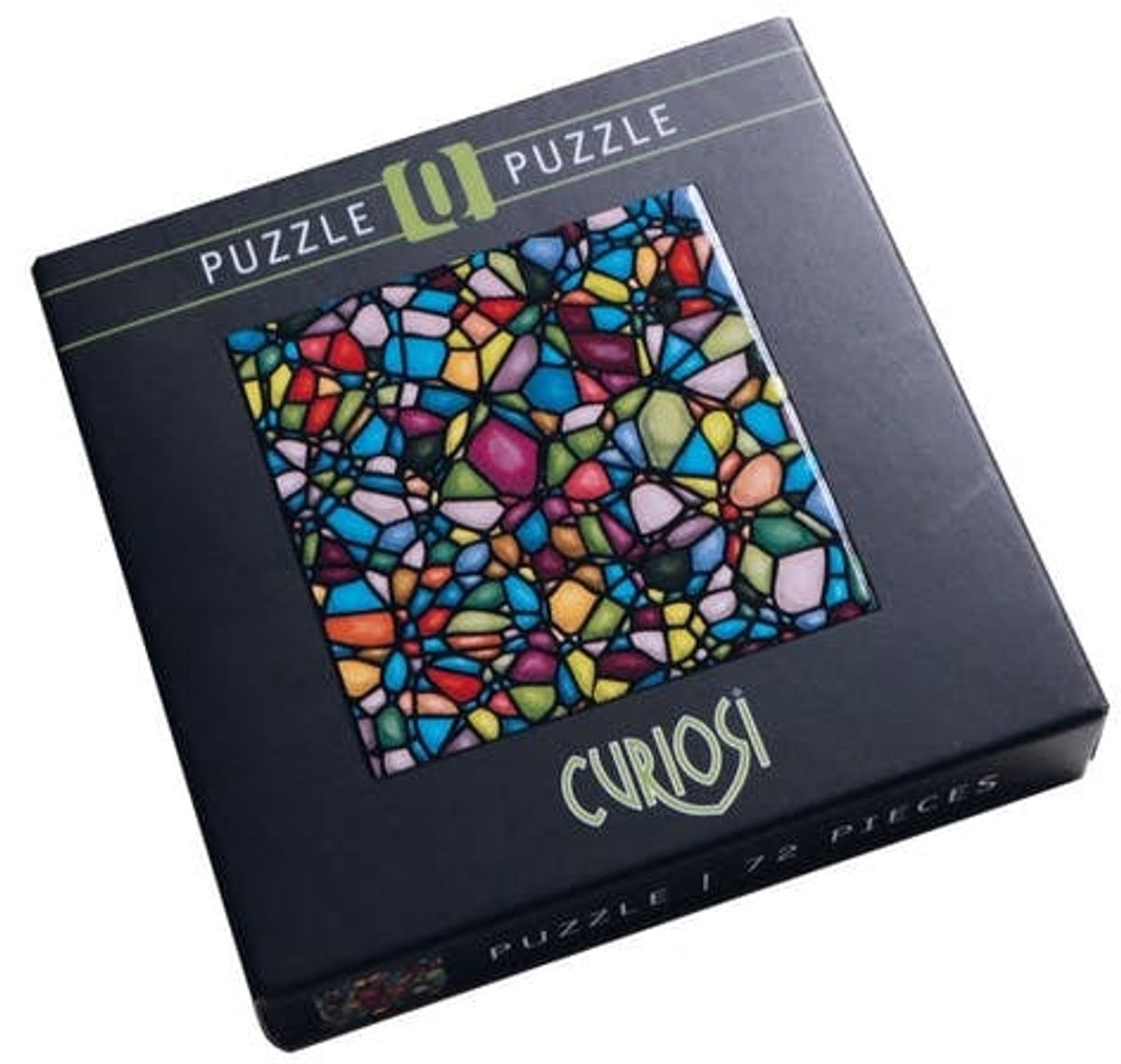 Curiosi Q-puzzel (moeilijke stukjes) - Kleurenmix 4 (72 stukjes)