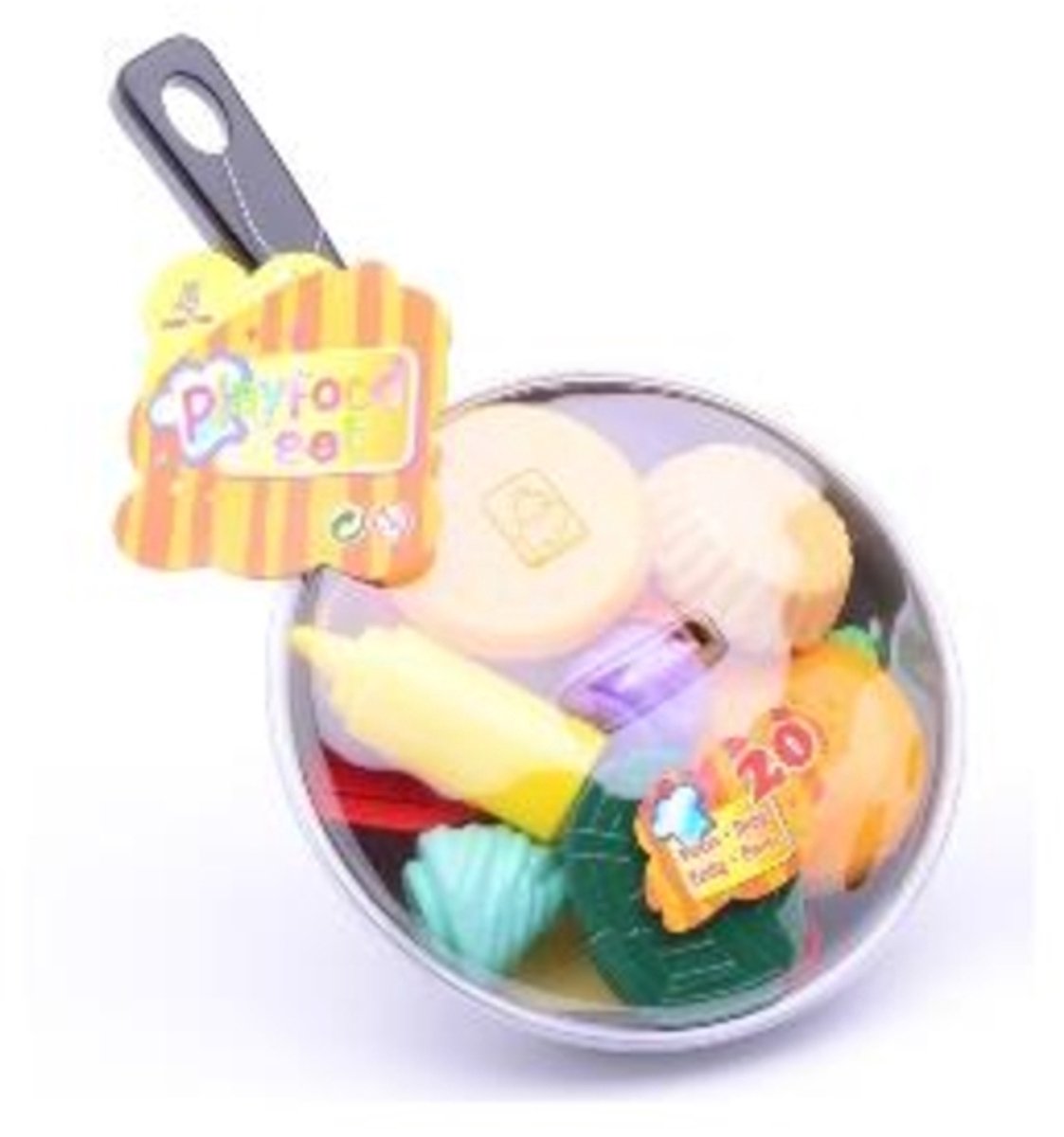 Johntoy Home and Kitchen koekenpan - Speelgoedeten en -drinken - Met inhoud - 20-delig