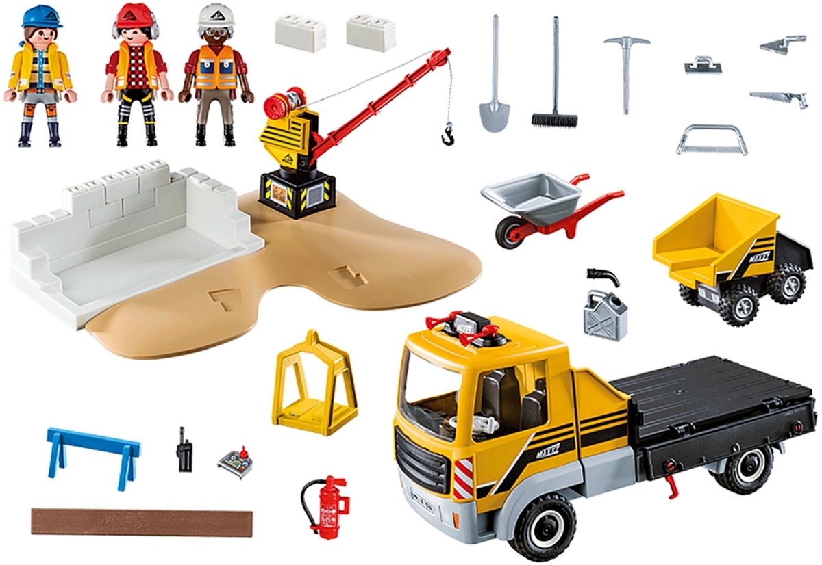 PLAYMOBIL City Action Bouwplaats met kiepwagen - 70742 — afbeelding 2