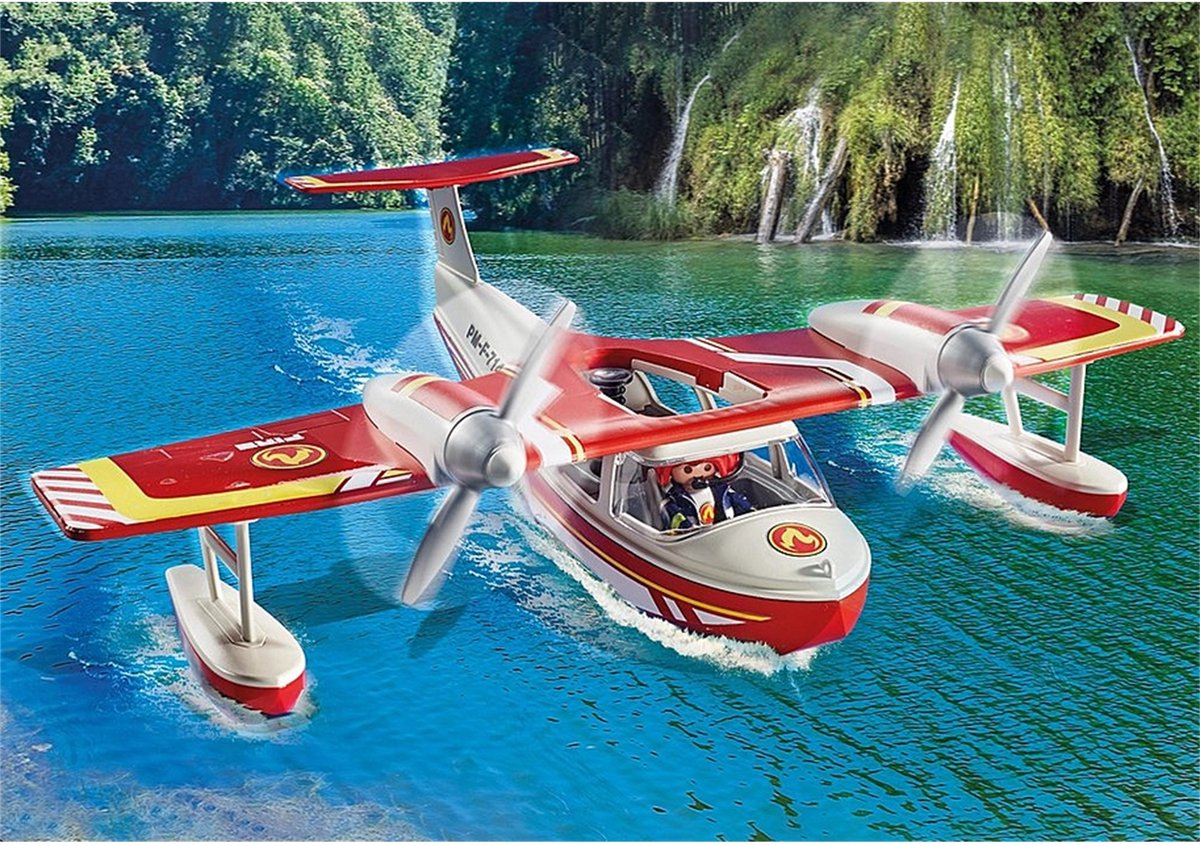 PLAYMOBIL Action Heroes Brandweervliegtuig met blusfunctie - 71463 — afbeelding 3