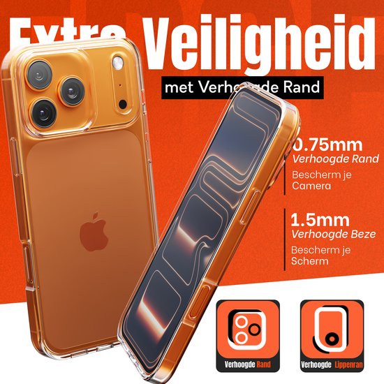 Coque adaptée à iPhone 17 Pro Max coque transparente antichoc
