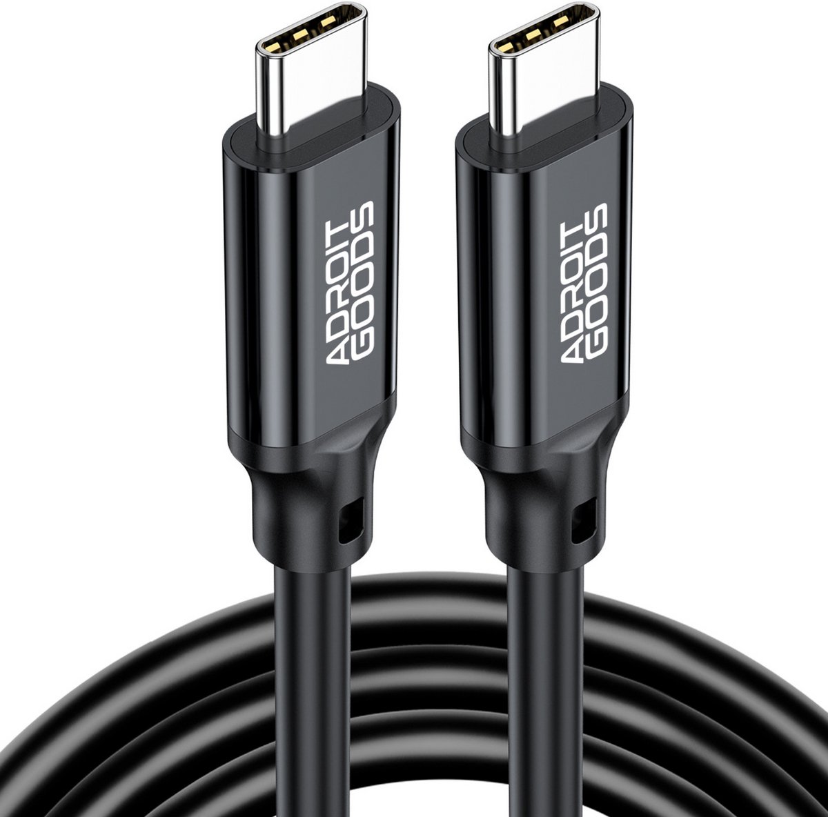 AdroitGoods USB-C naar USB-C Kabel 5A/240W - 20Gbps 8K - Oplaad/data kabel - 1m