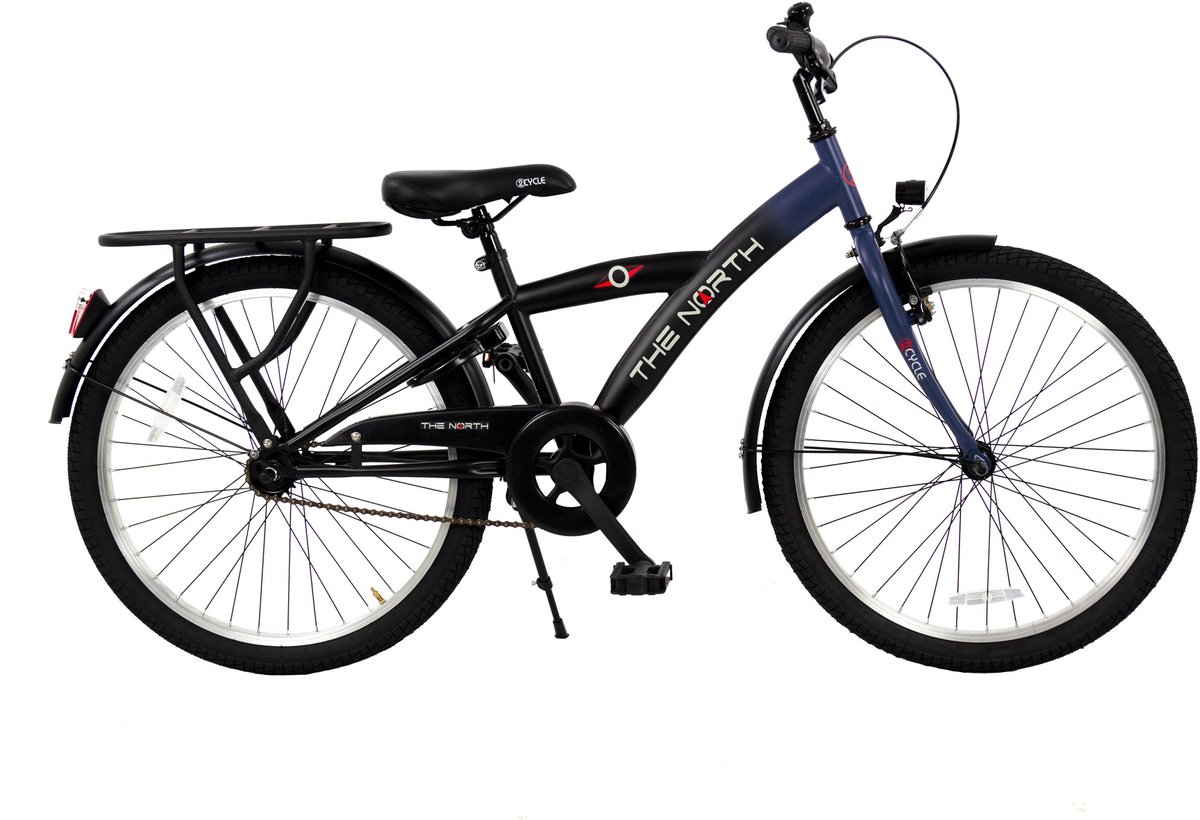 2Cycle The North kinderfiets 24 inch (8 tot 10 jaar) voor jongens blauw