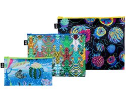 LOQI Zip Pockets - Bounty, Equi, Quandary gerecycled