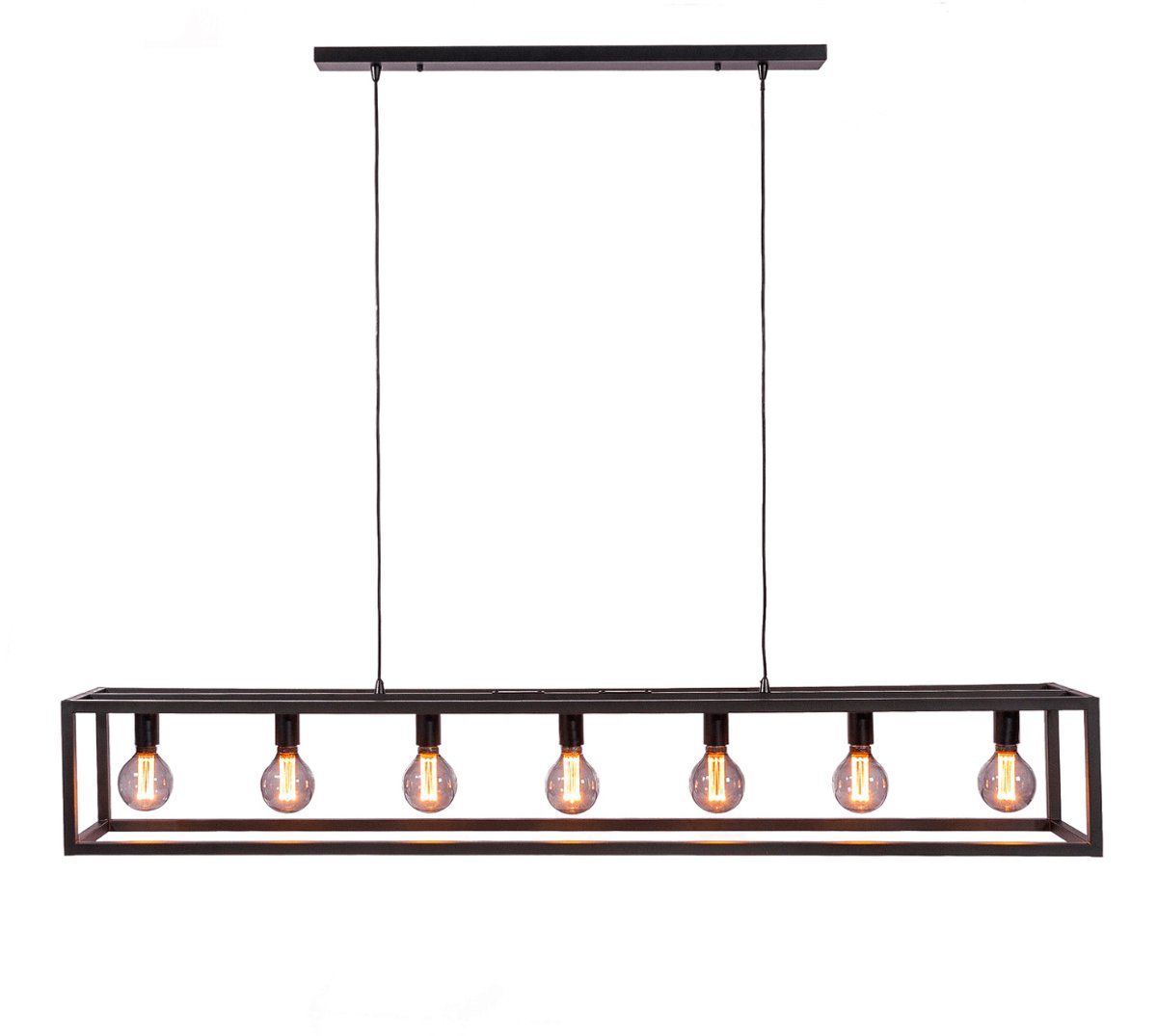 Vurna - Vurna Jolijn hanglamp zwart staal 7L