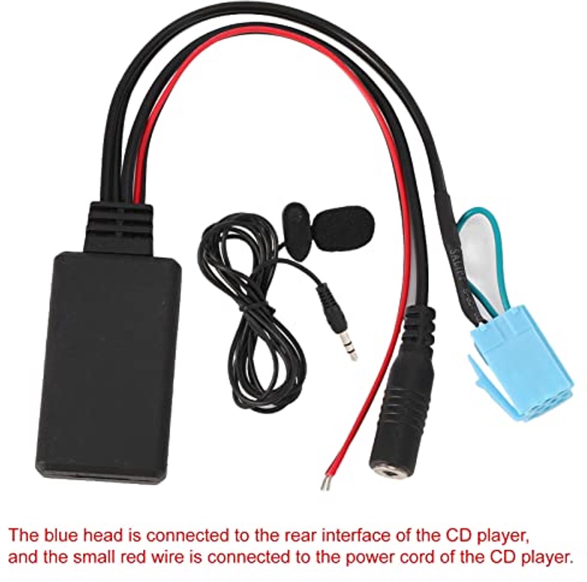 Bluetooth AUX-IN-adapter 8-polig - Handsfree microfoon - Geschikt voor Smart Fortwo 450