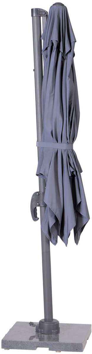 Garden Impressions Zweefparasol Hawaii S 250x250 - donker grijs - licht grijs – foto 2