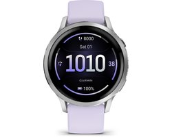 Garmin Venu 4 - Multisport smartwach - 41 mm - AMOLED - Zilverkleurig/Lila