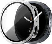 Bandz PC hard case hoesje met screenprotector - geschikt voor Samsung Galaxy Watch 8 - 40mm - beschermhoes van hard plastic - full cover (transparent)