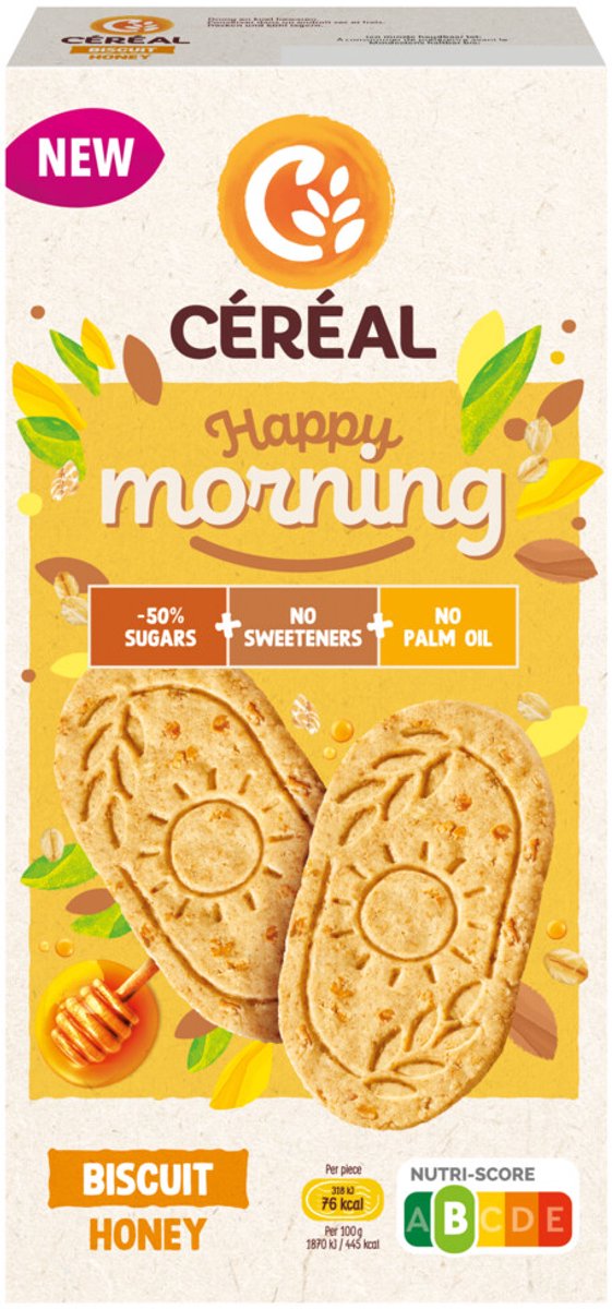 Céréal Happy Morning Biscuit Honing - 200 gr