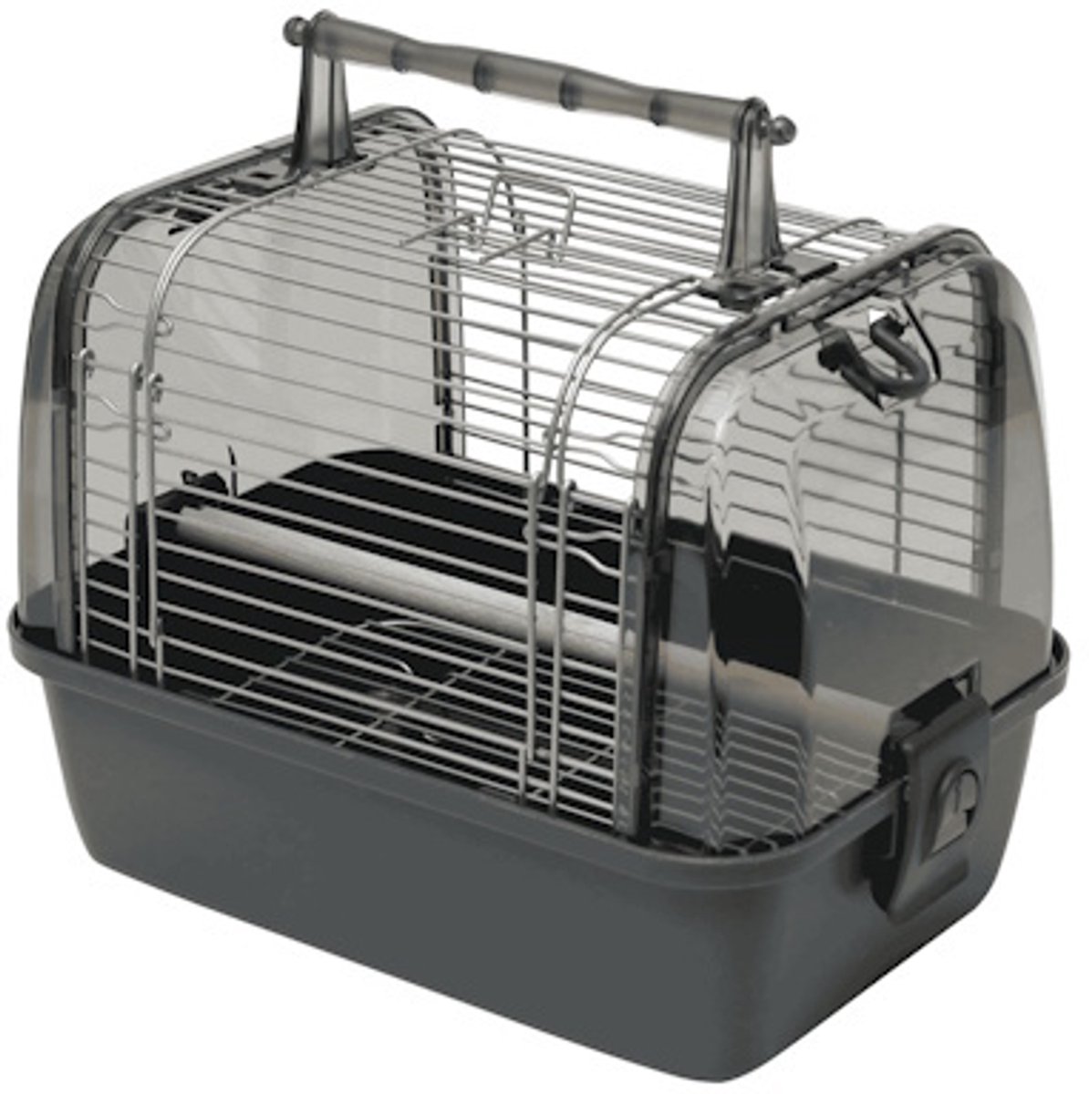 @Pet Transportkooi Vogel Donkergrijs