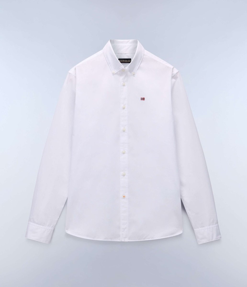 Napapijri T-shirt met lange mouwen G-Terra Ls NP0A4IDG Wit