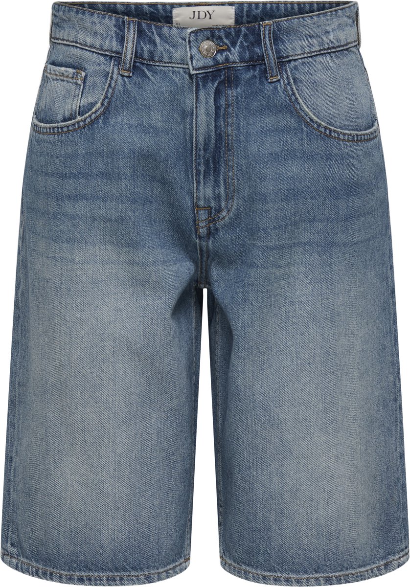 Jacqueline de Yong Broek Jdylina Mw Bermuda Shorts Dnm 15370643 Medium Blue Dames Maat - L