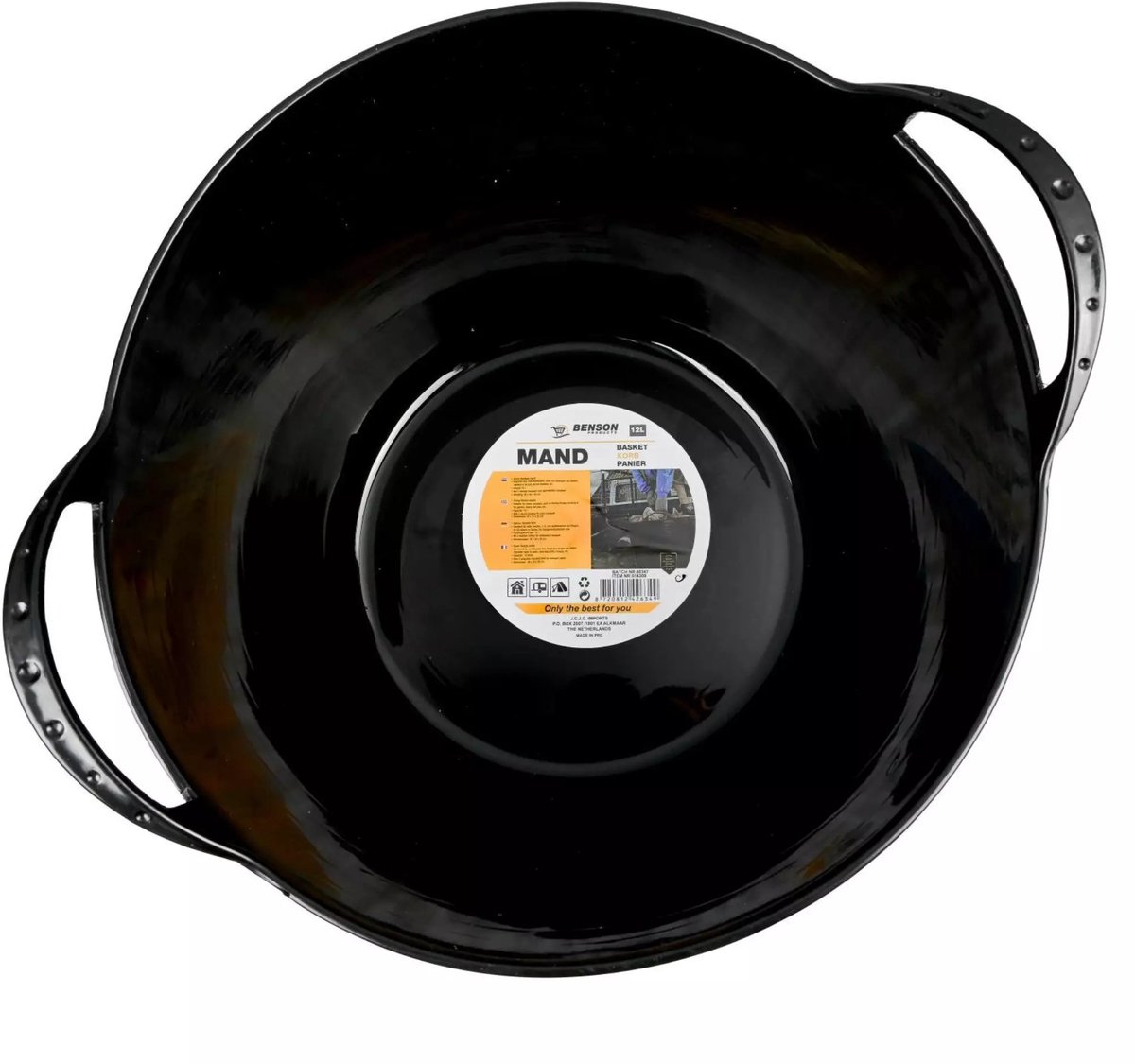 Benson Flexibele opbergmand - 12 liter - zwart - multifunctioneel - met hengsels — cadeau in Cadeau-ideeën - foto 2