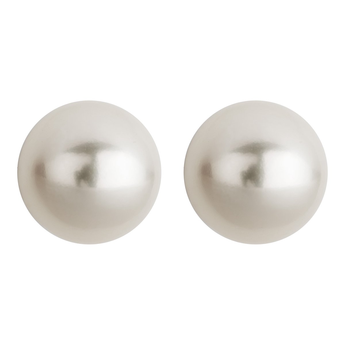 Orolino Ohrringe Gold 585 mit zwei weißen Perlen 9-9,5mm rund