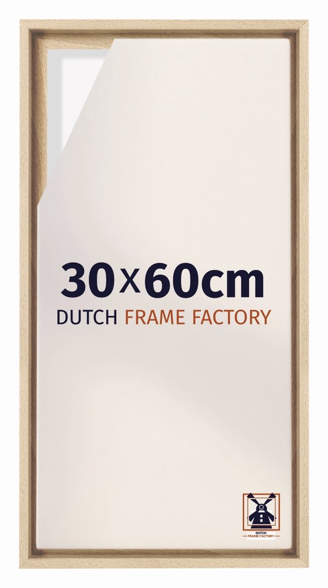 Dutch Frame Factory Baklijst 30x60 cm - Beuken - Geschikt voor Canvasdoek - MDF Baklijst Lausanne