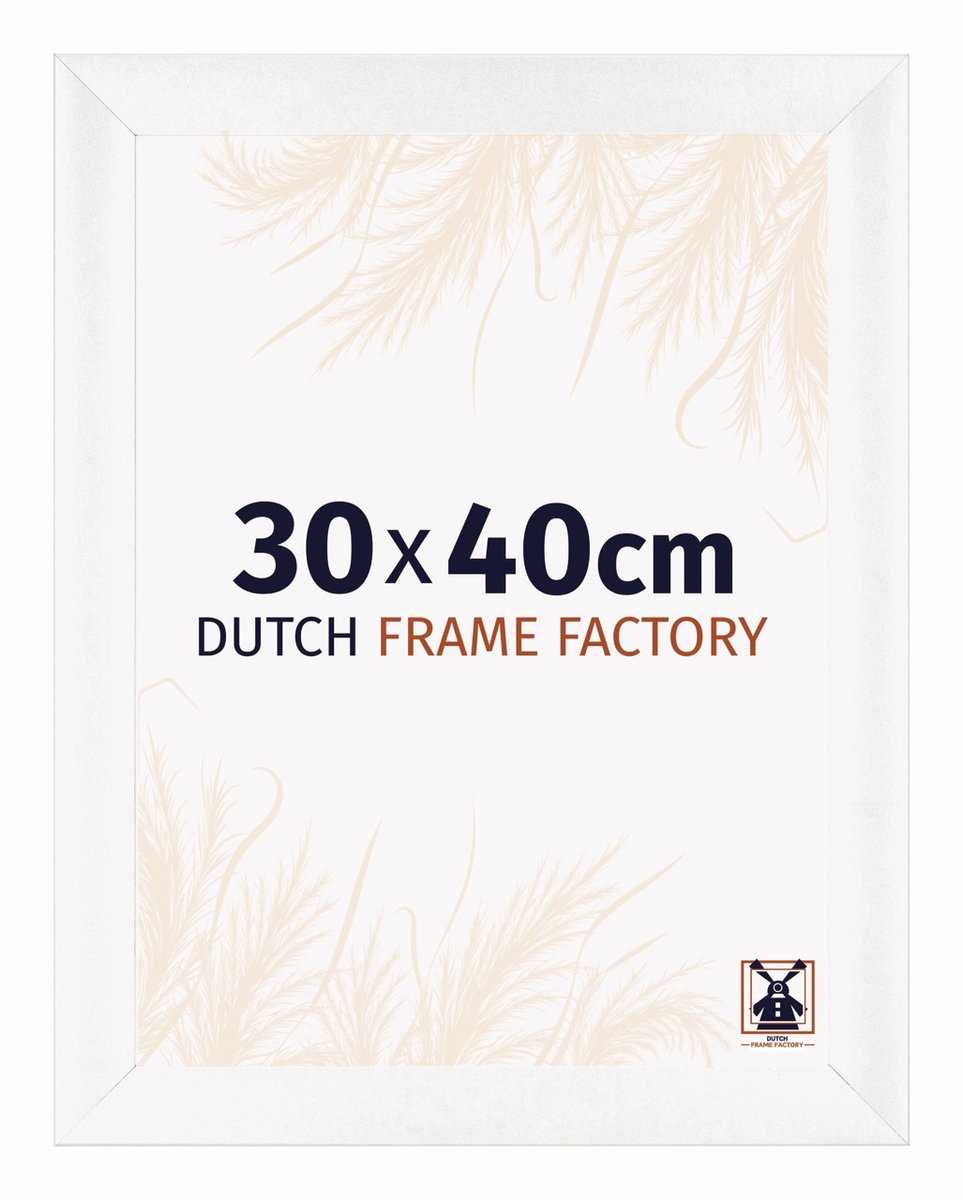 Dutch Frame Factory Fotolijst 30x40 cm - MDF - Wit Mat - Praag