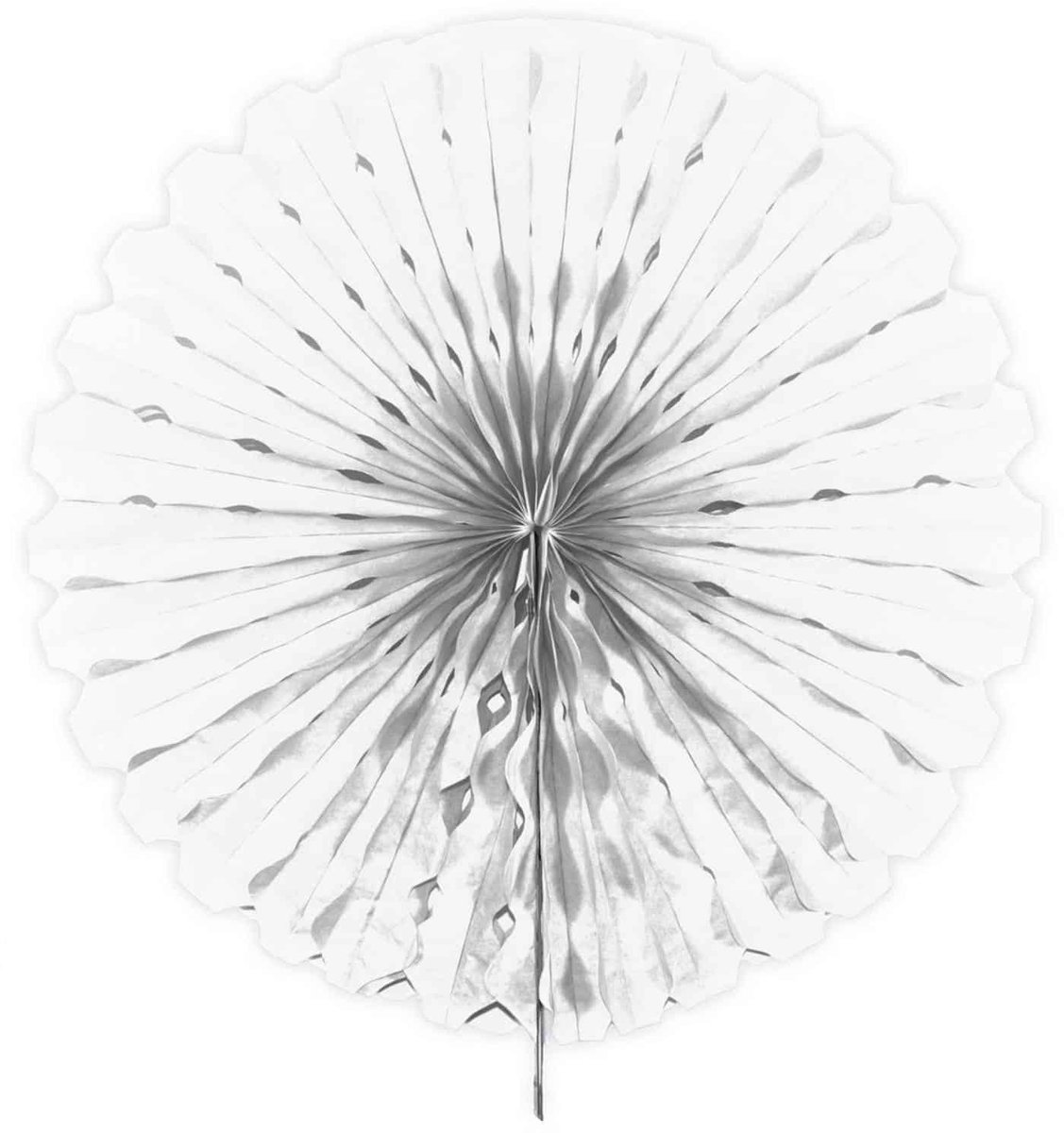Witte Honeycomb Waaier 45cm