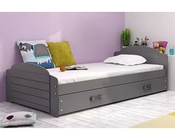 BMS LILI - Eenpersoonsbed - 90x200 cm - Jongen - Grafiet