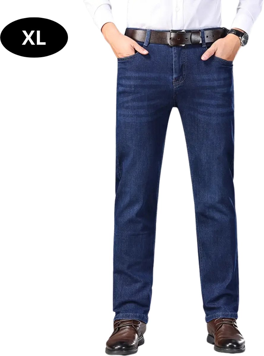 Bovista Lange Broek Heren Spijkerbroek Broeken Spijker Pants Jeans Trouser Stretch Straight Leg – Licht Blauw