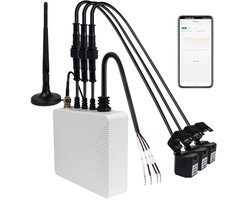 WiFi Smart Home Energiemonitor 3-Fase met Real-Time Meters en Sensoren