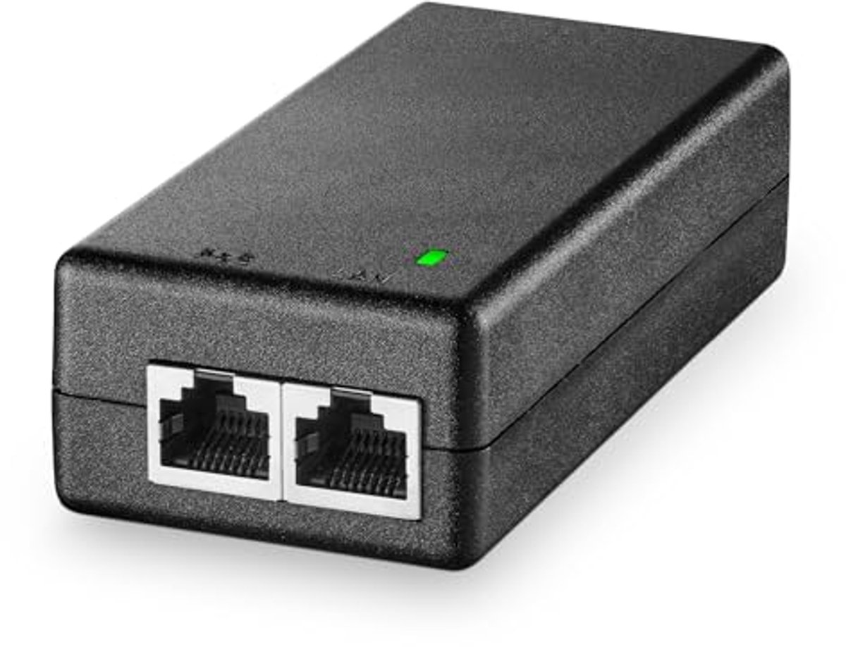 Gigabit PoE+ 2-poorts injector 802.3af 30W - Plug & Play voor IP-apparaten
