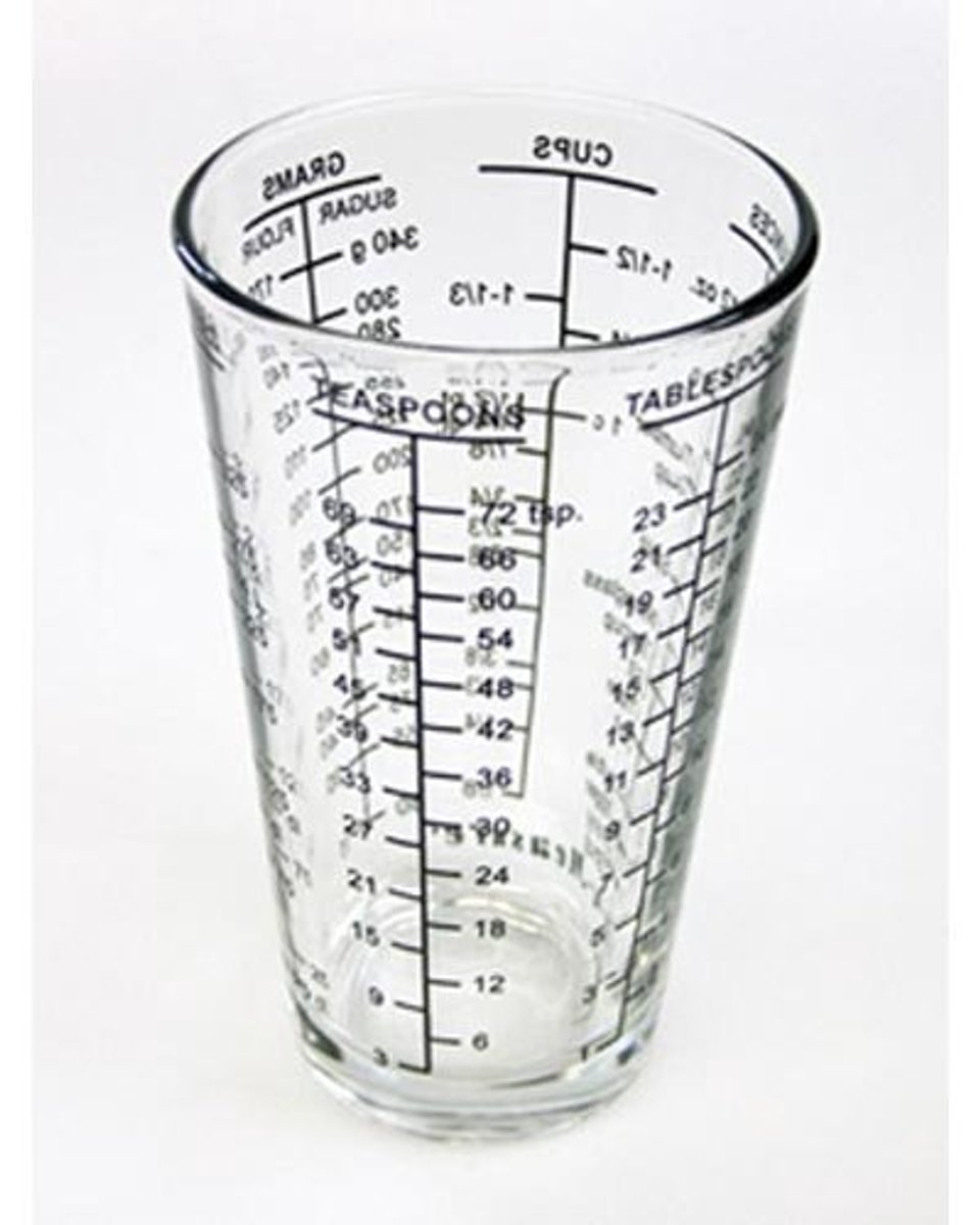 Mix-n-Maatregel Glas - Handige Maatbeker voor Precisie en Gemak