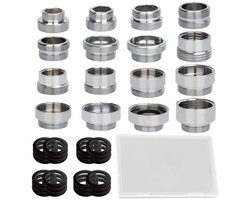 Schroefdraadadapter 16 Stuks M18 naar M22 voor Douche- en Keukenkranen