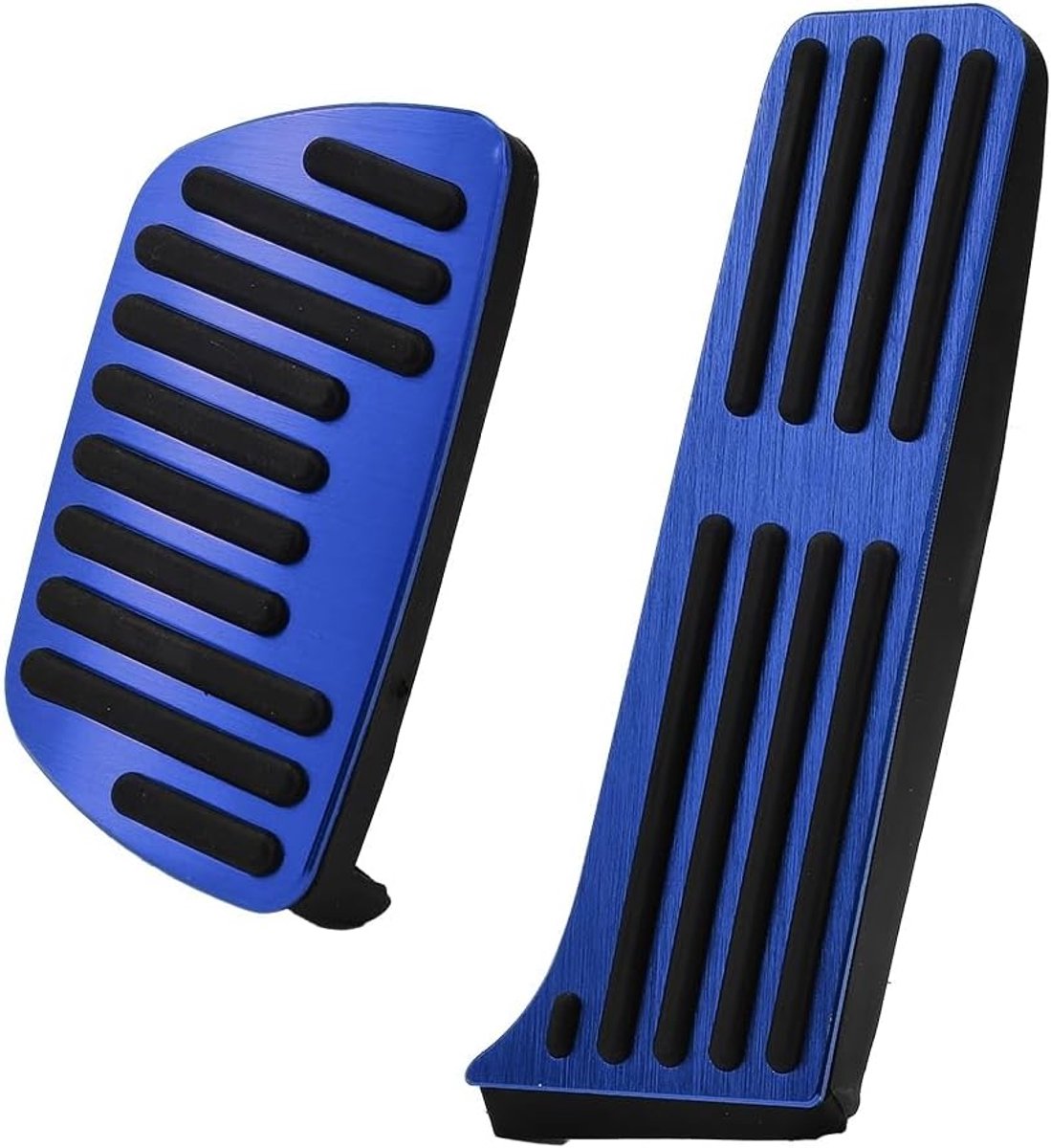 Image of 1 Set Car Anti-slip Brake Foot Pedals Covers - Aluminum Car Auto Foot Pedal Pads - Interior Gas and Brake Pedal voor H-onda Civic en H-onda CRV (Blauw voor Hon-da)