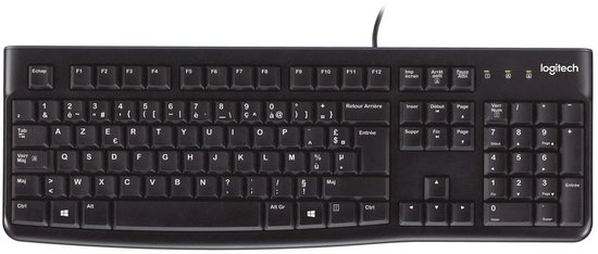Logitech K120 for Business toetsenbord Kantoor USB QWERTZ Zwitsers Zwart
