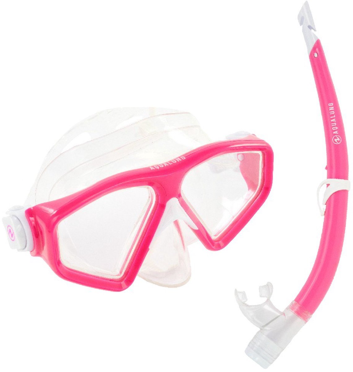 Aqua Lung Sport Saturn Combo - Snorkelset - Duikbril - Snorkel - Volwassenen - Roze/Wit