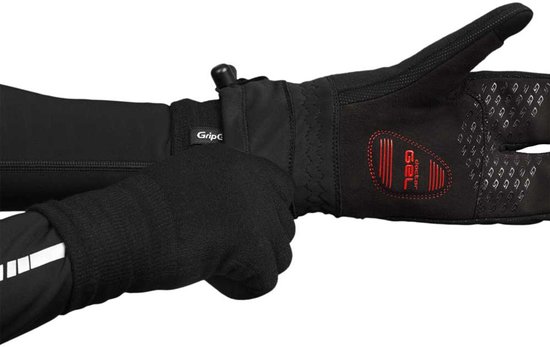 GripGrab - Merino Wool Liner Handschoenen Fiets Onderhandschoenen Touchscreen Fietshandschoenen met Merinowol - Zwart - Unisex - Maat XS/S — afbeelding 4