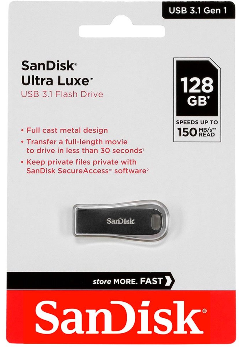 Sandisk Ultra Luxe USB 3.1 Flash Drive 128GB