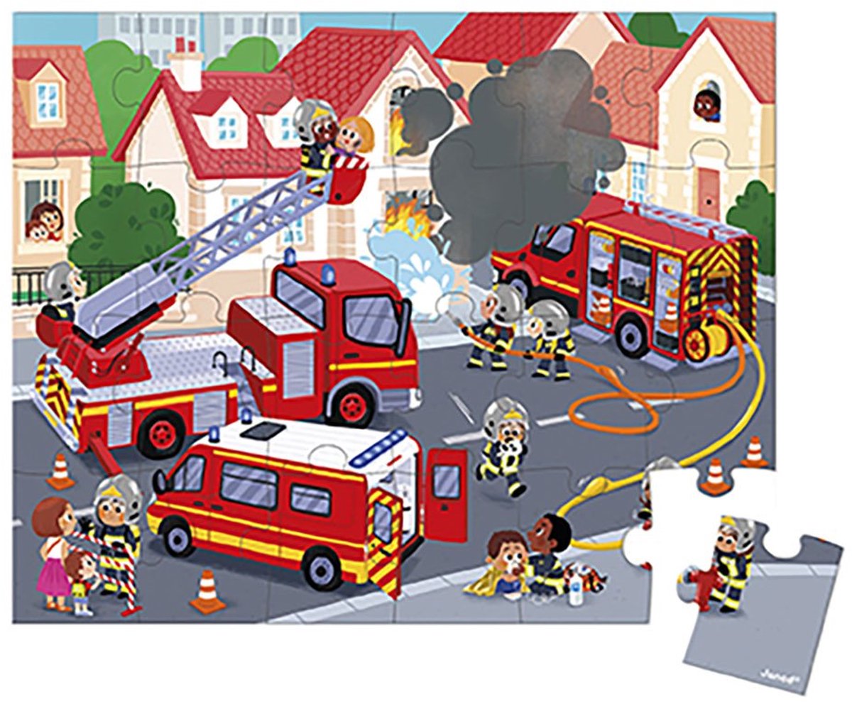 Janod - Puzzel - De brandweer — afbeelding 3