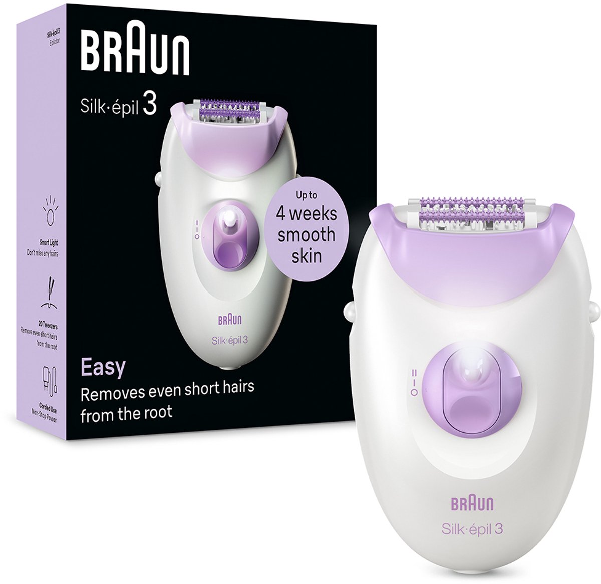 Braun Se3-000 Silk épil - LED onthaarder, 2 snelheden