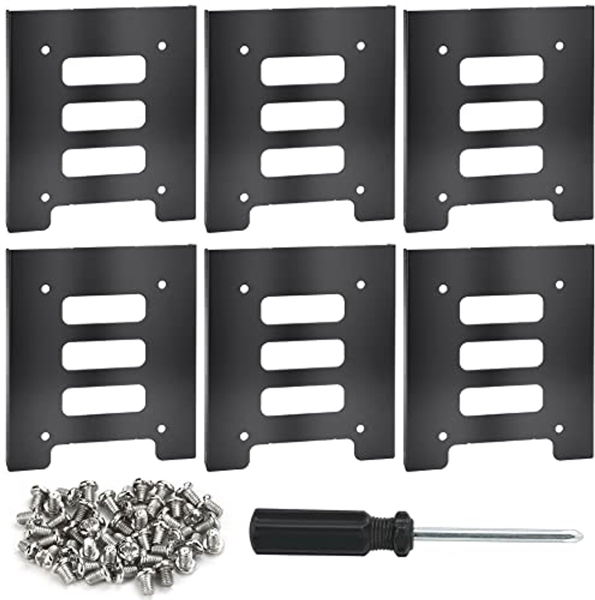 Montagekit voor Harde Schijven - 6 Stuks Inbouwframes voor 2,5" en 3,5" HDD/SSD