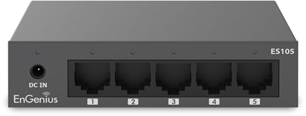 5-poorts Gigabit switch met plug-and-play installatie | Stille werking zonder ventilator | Energiezuinig IEEE 802.3az