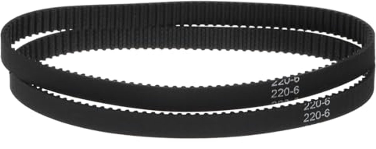 2GT Timing Riem - Gesloten Loop Rubber Belt 220-2GT-9,6mm Breed x 220mm Lengte - Hoge Precisie voor 3D-printers en CNC-machines