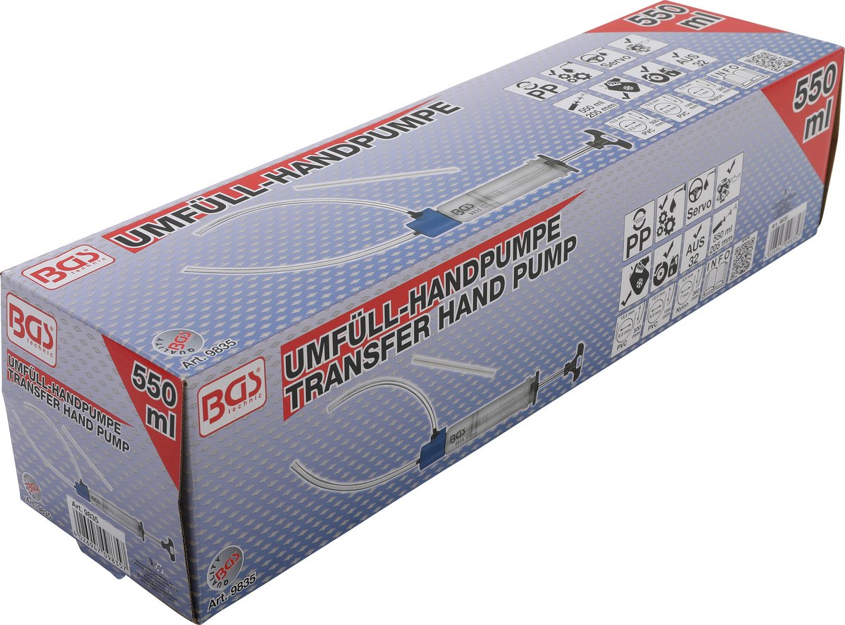 BGS Omvul-handpomp 550 ml