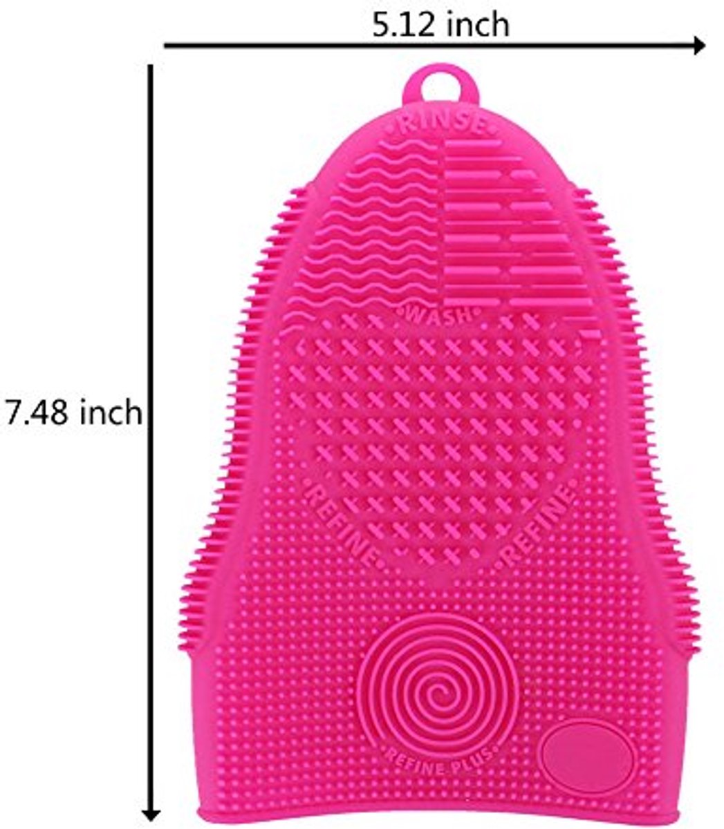 Make-up Borstel Reiniger Mat - Siliconen Schoonmaak Handschoen voor Gezichts- en Oogborstels