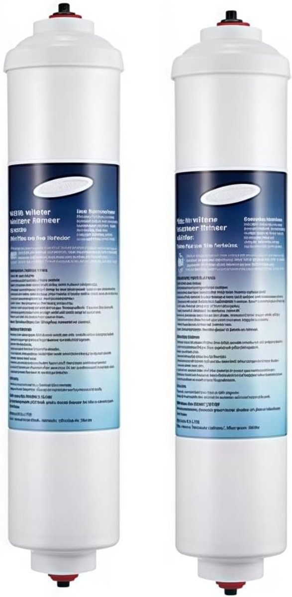JeiibrZui Extern Koelkastwaterfilter - Inline Waterfilter - Verbetert Smaak En Geurtjes Verwijdert Chloor - 2-Pack - Voor Hafex/exp Koelkasten