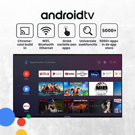 Salora SMART40TV, 101,6 cm (40"), 1920 x 1080 pixels, LED, Smart TV, Wifi, Noir