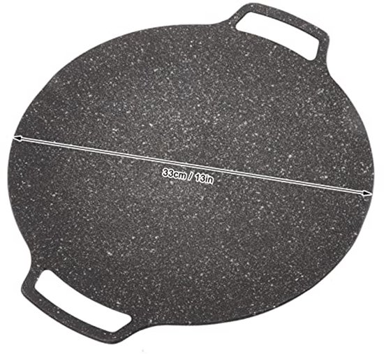 Koreaanse BBQ Grill Non-stick Grill - Anti-aanbak Ronde Bakplaat voor Thuis en Buiten — afbeelding 4