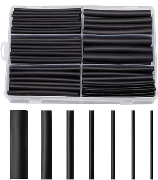 Lectorias Krimpkousenset – 900 Stuks – Waterdicht & 2:1 Krimp – 12 Maten Voor Elektrische Isolatie & Reparatie