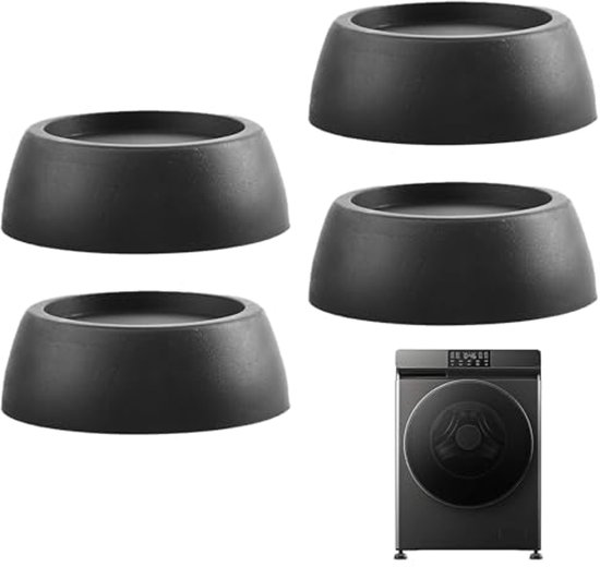 BAUHELD Trillingsdempers Voor Wasmachine – 8 Stuks, 9x9x0,3 Cm – Anti-slip & Anti-vibratie – Made In Germany