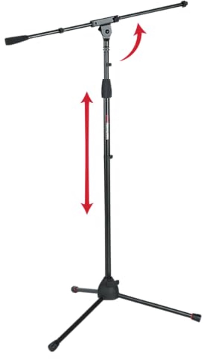 Driepoot Microfoonstatief met Boom Arm en Instelbare Hoogte