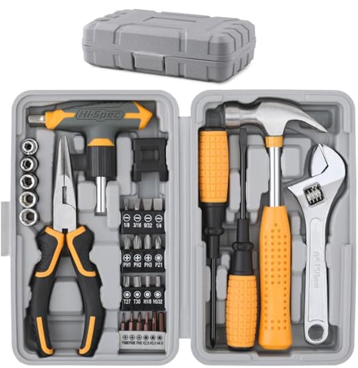 Compacte 30-delige Gereedschapsset voor Thuis - Alles-in-één Mini Toolset voor DIY - Inclusief Hamer, Schroevendraaiers en Tangen