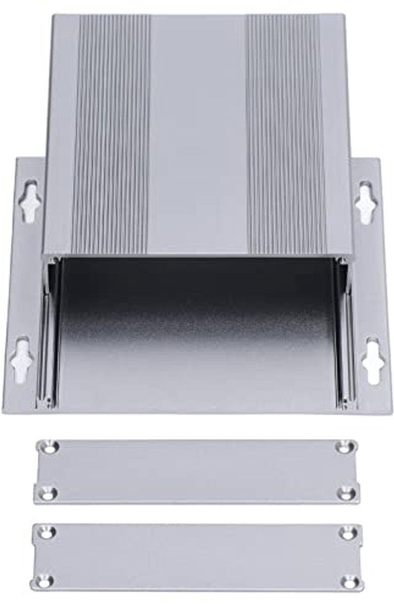 Aluminium behuizing voor elektronische toepassingen - 13,9 x 12,5 x 2,6 cm