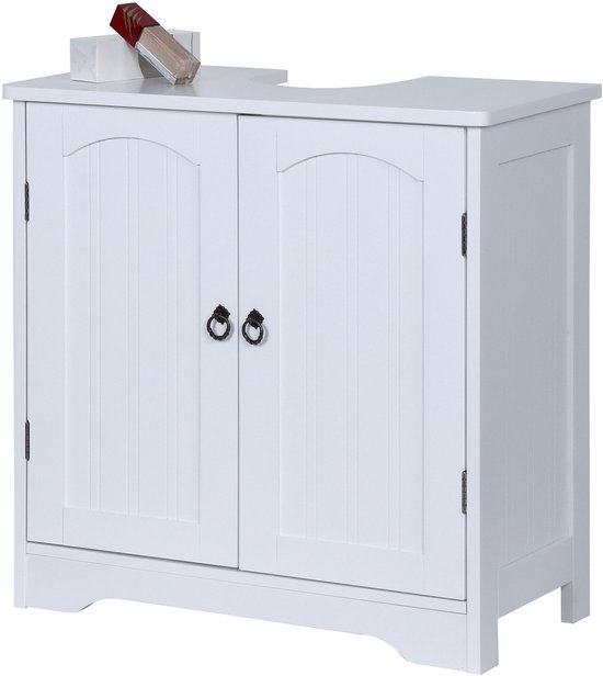 Meuble sous-vasque - avec niche - 60 cm - bleu